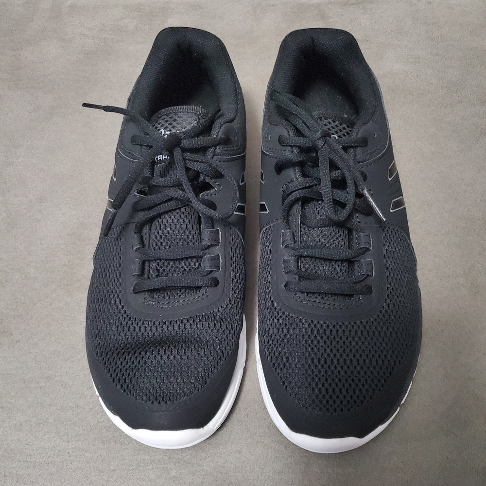 Asics, 10.5, Black/Sliver/White
